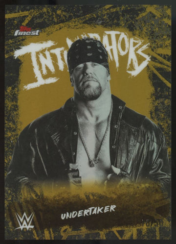 2025 Topps Finest WWE Undertaker Intimidators Gold Refractor /50 #INT-UT
