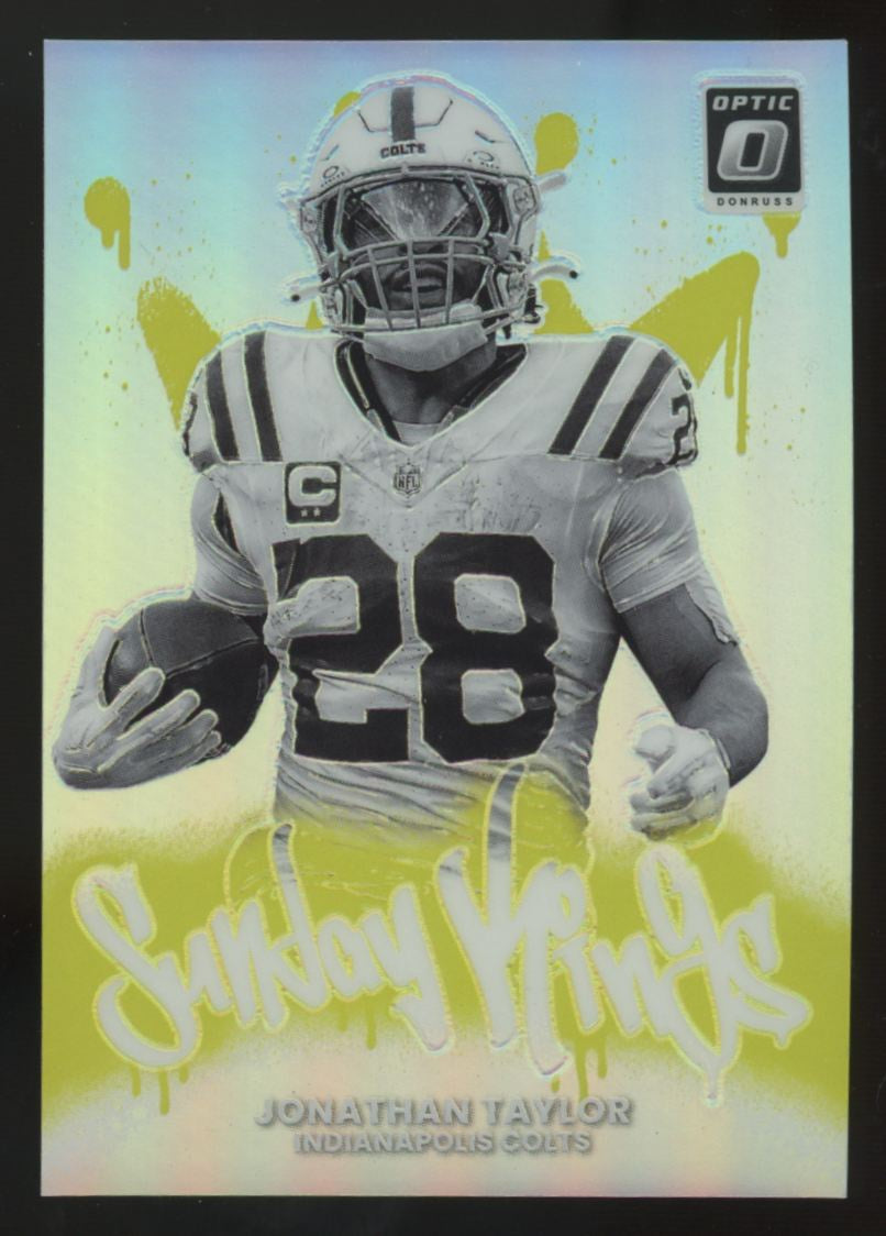 2025 Donruss Optic Jonathan Taylor Sunday Kings SSP #16