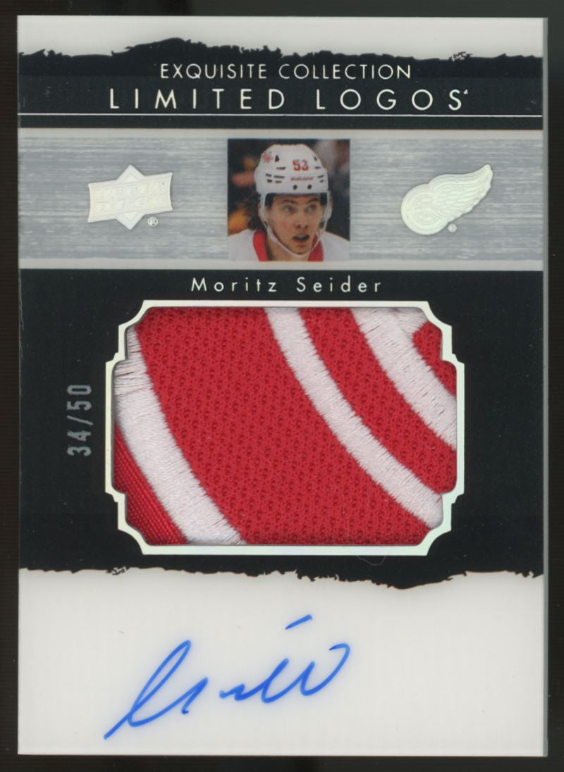2021-22 Exquisite Moritz Seider Limited Logos RC Patch Auto RPA /50 #LLT-MS