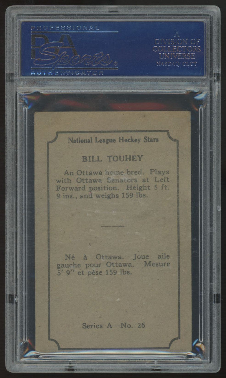 1933-34 O-Pee-Chee Bill Touhey Series A #26 PSA 4 (MC)