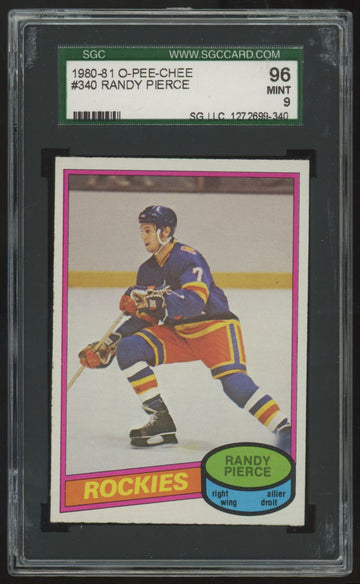 1980-81 O-Pee-Chee Randy Pierce #340 SGC 9