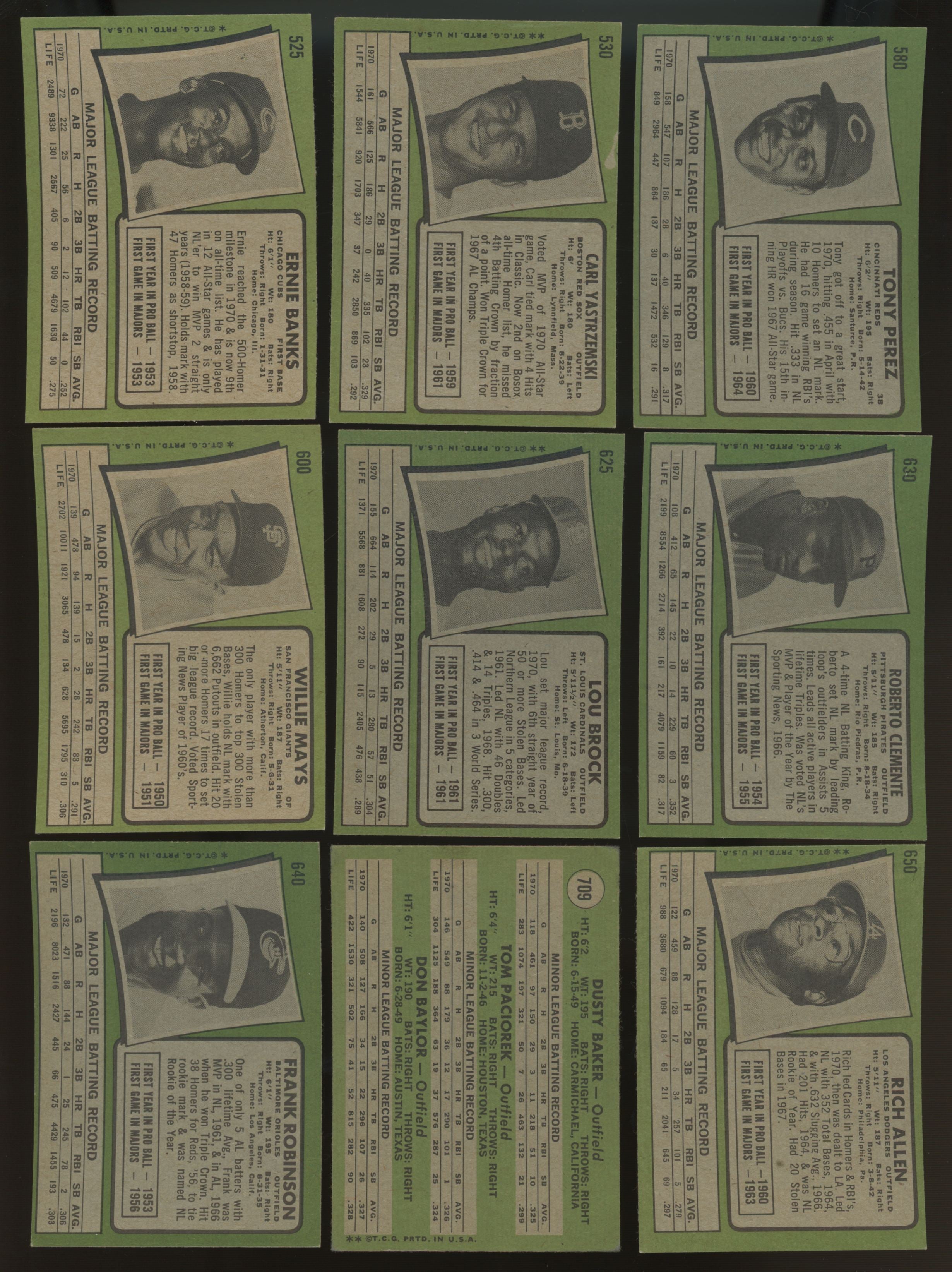 1971 Topps Baseball Complete Set (752) EX-NM w/ Wrapper Including 6/8 Variations