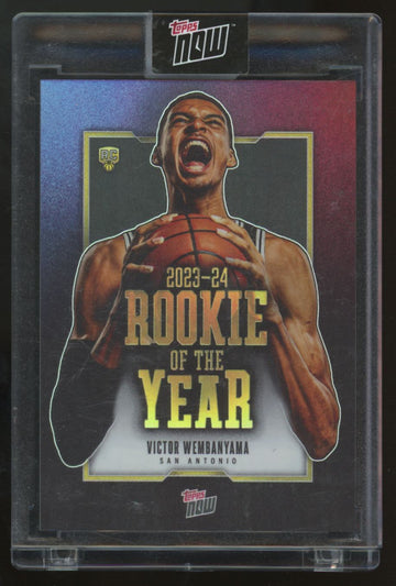 2023-24 Topps Now Victor Wemanyama RC Rookie Of The Year #VW-6