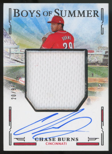 2025 Panini Boys of Summer Chase Burns Patch Auto /99 #JMS-CB