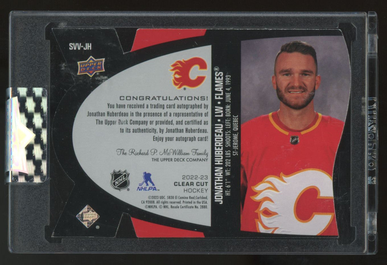 2022-23 Upper Deck Clear Cut Jonathan Huberdeau SPx Auto #SVV-JH