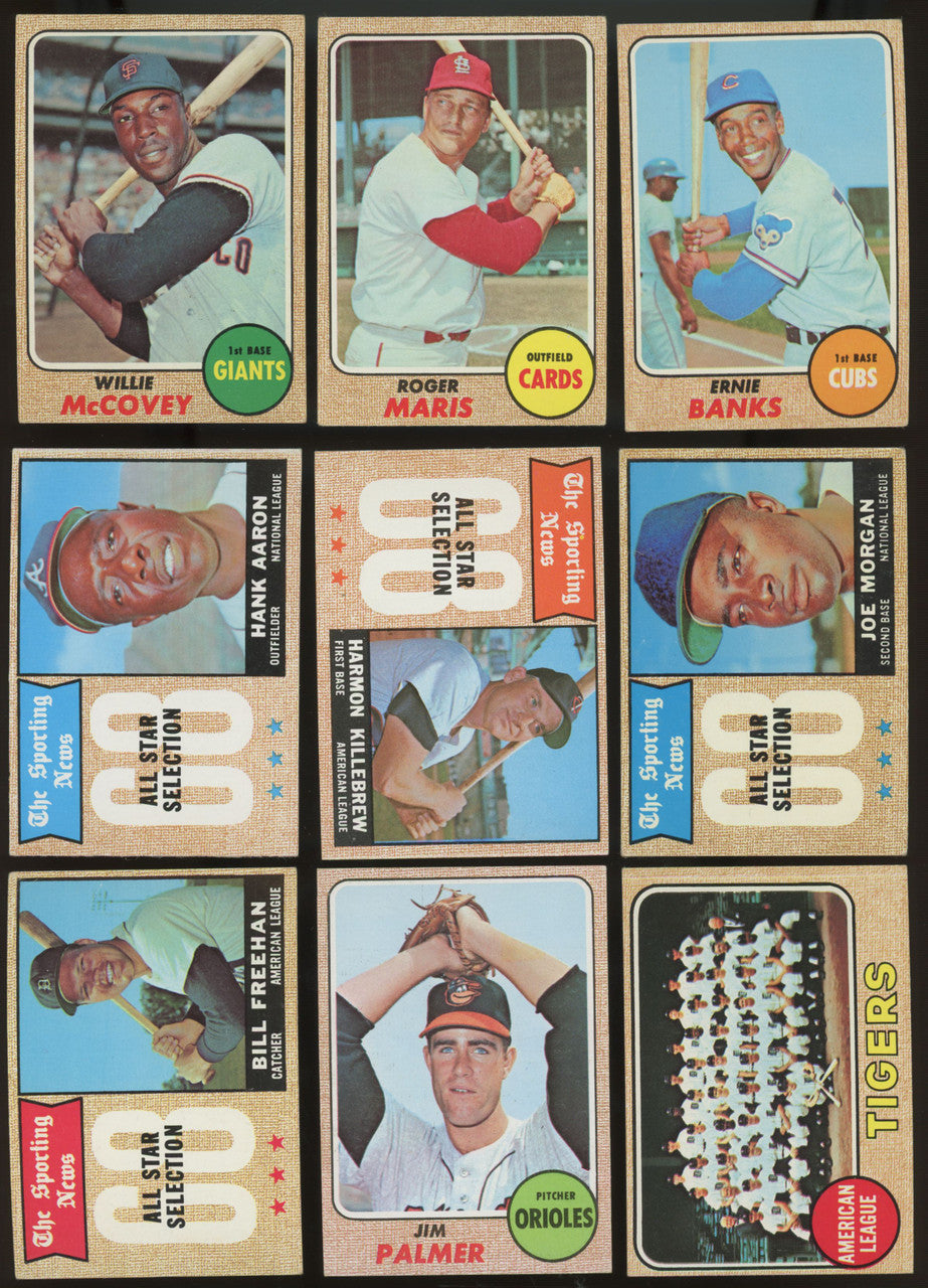 1968 Topps Baseball Complete Set (598) VG-EX Overall Ryan Bench RC