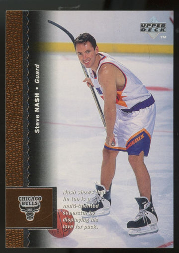 1996-97 Upper Deck Steve Nash RC Scottie Pippen Back Error #197