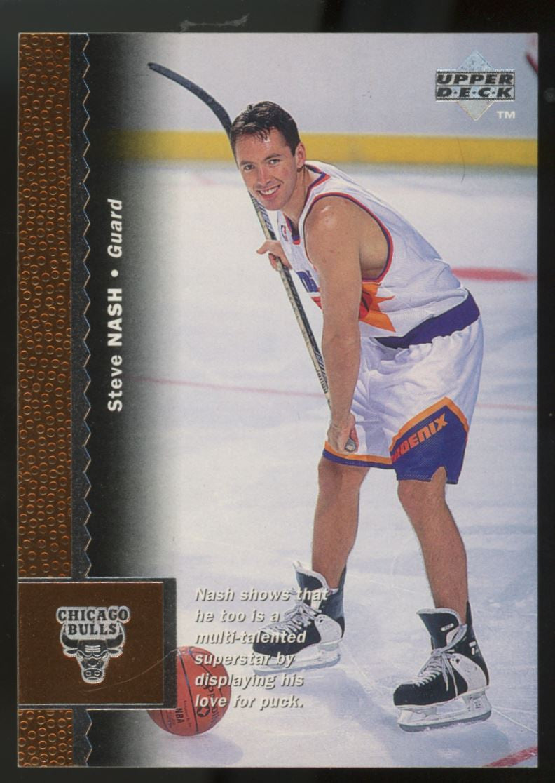 1996-97 Upper Deck Steve Nash RC Scottie Pippen Back Error #197