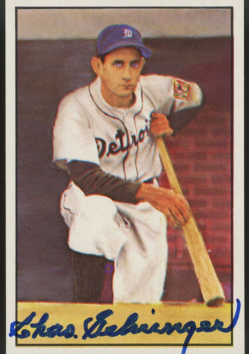 1982 Big League Collectibles Charlie Gehringer #5 Signed Auto JSA