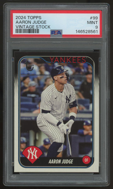 2024 Topps Baseball Aaron Judge Vintage Stock /99 #99 PSA 9