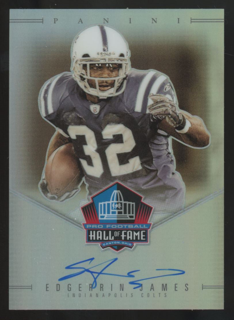 2025 Panini Edgerrin James Silver Hall Of Fame Prizm Auto /50 #HOF-EJS