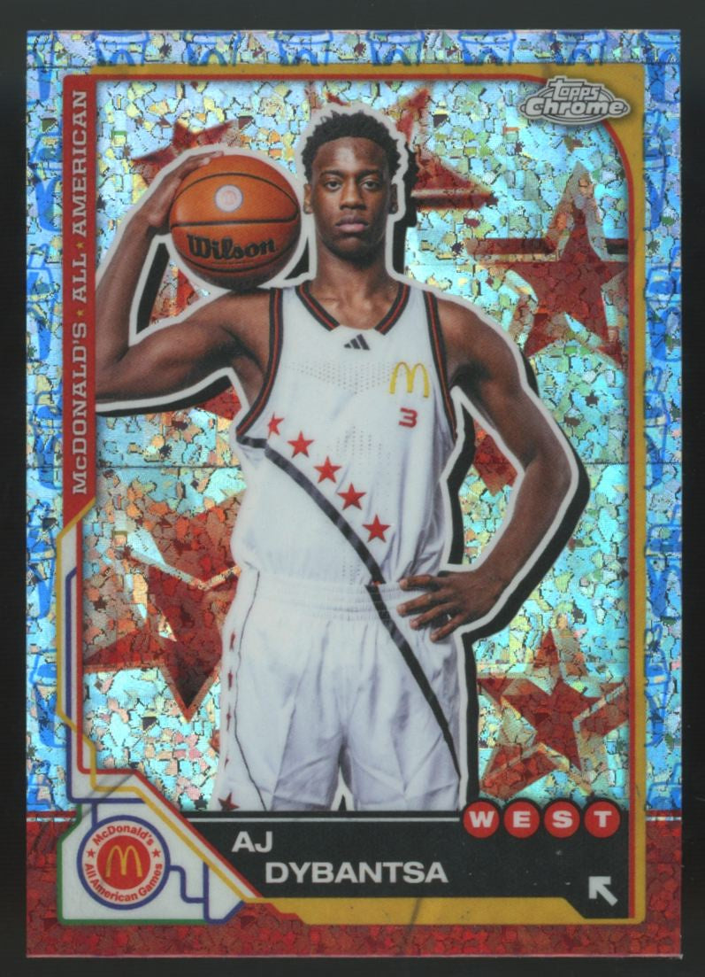 2025 Topps Chrome McDonald's All American AJ Dybantsa McFlurry Refractor #7