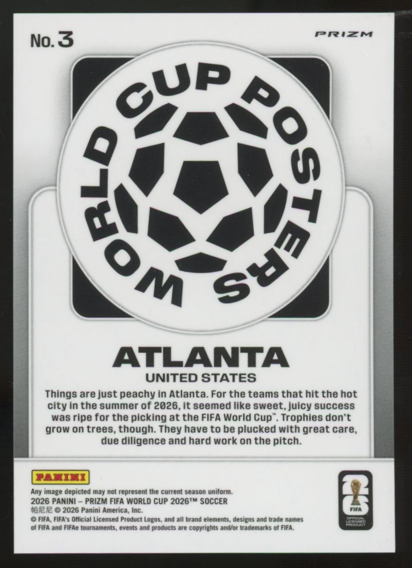 2026 Prizm FIFA World Cup Atlanta Posters SSP #3