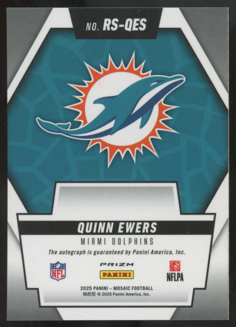 2025 Panini Mosaic Quinn Ewers RC Scripts Auto #RS-QES