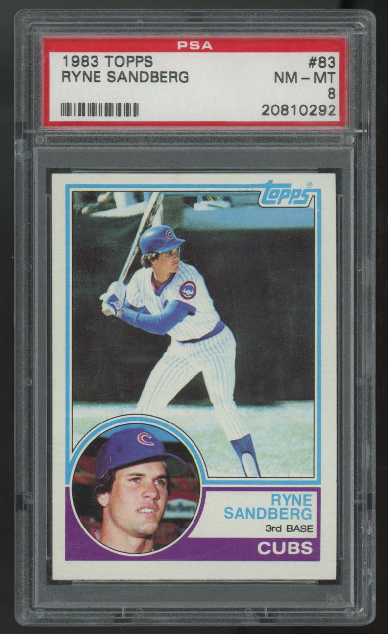 1983 Topps Ryne Sandberg RC #83 PSA 8 *292