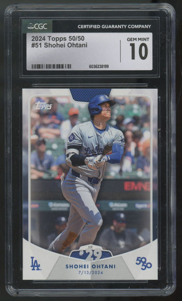 2024 Topps 50/50 Shohei Ohtani #51 CGC 10