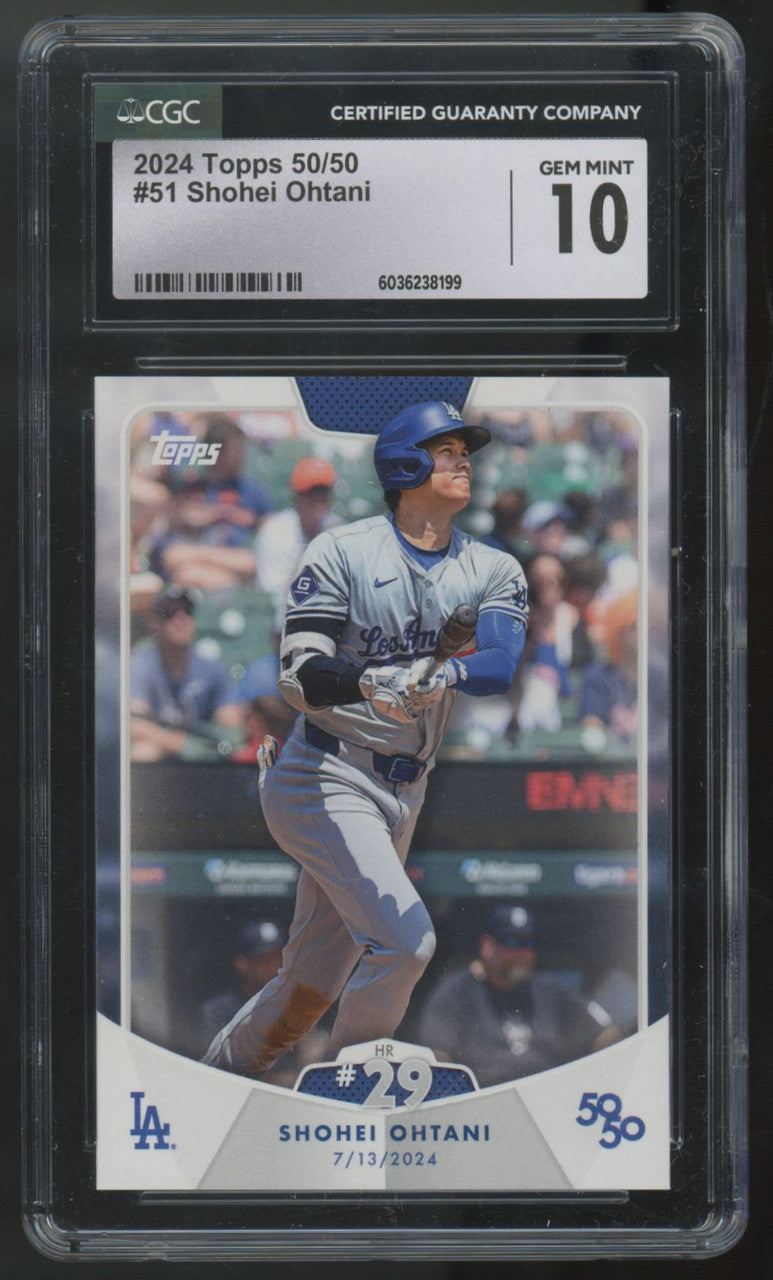 2024 Topps 50/50 Shohei Ohtani #51 CGC 10