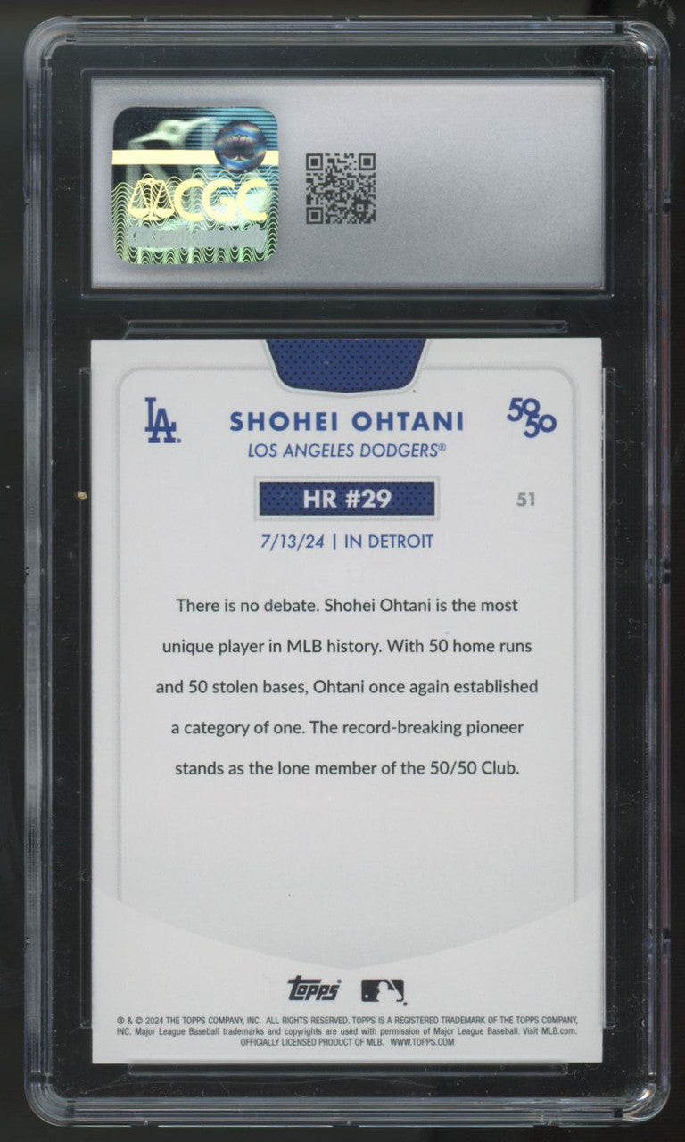 2024 Topps 50/50 Shohei Ohtani #51 CGC 10