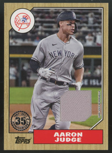 2022 Topps Series One Aaron Judge 1987 Patch #87R-AJ