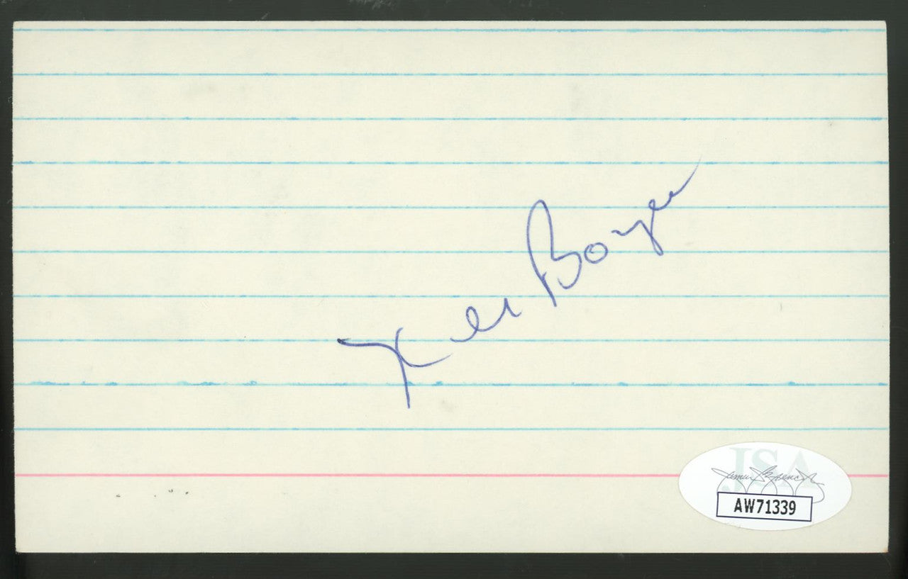 Ken Boyer Signed Autographed Index Card JSA AW71339