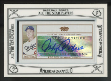 2010 Topps 206 Johnny Podres Framed Mini American Caramel Auto #ACA-JP