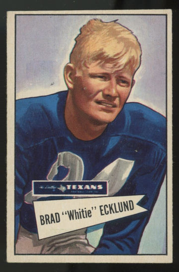 1952 Bowman Small Brad "Whitie" Ecklund #35 EX+