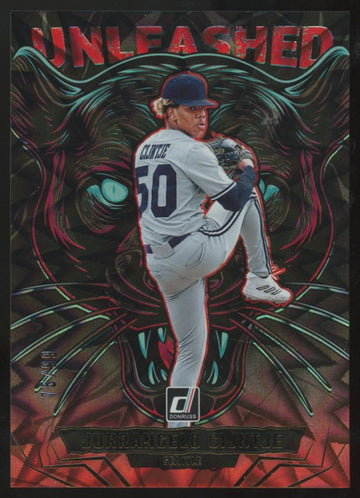 2025 Panini Donruss Jurrangelo Cijntje Unleashed Red Xplosion /99 #14