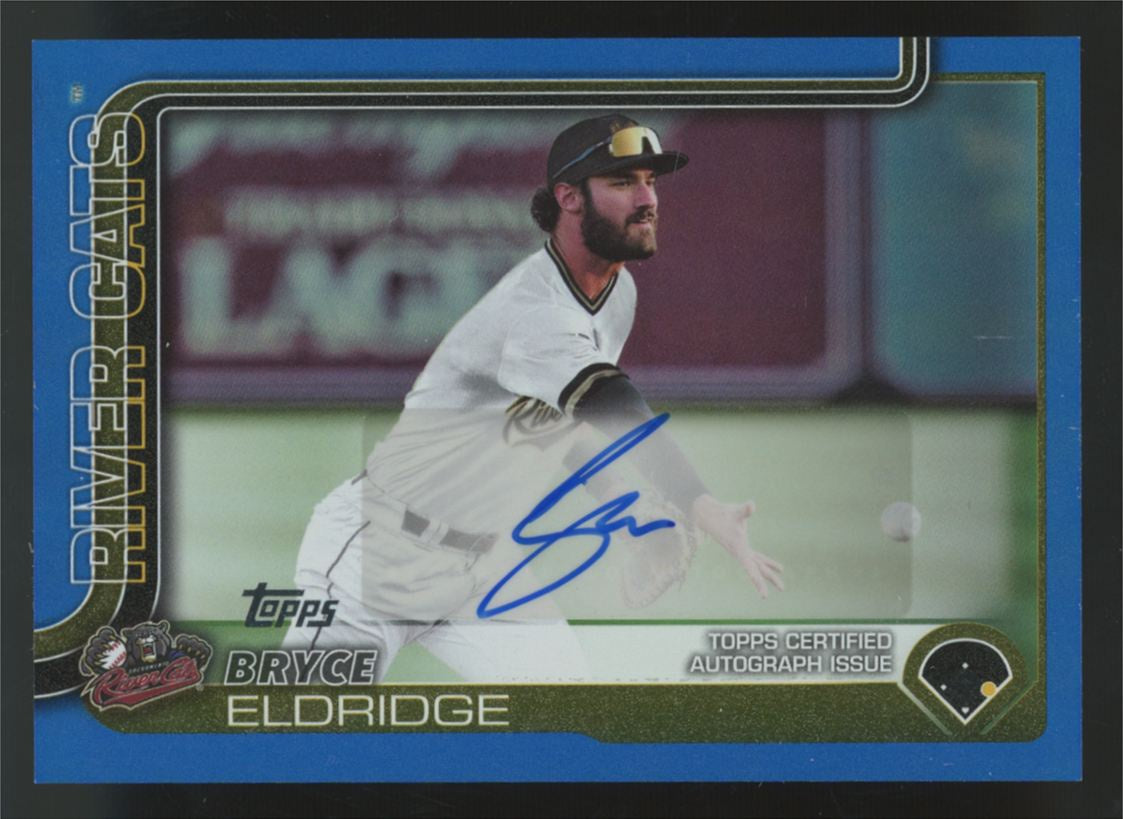 2025 Topps Pro Debut Bryce Eldridge Blue Auto /150 #PD-196