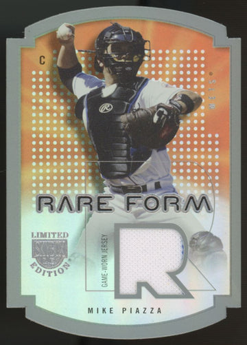 2004 Fleer Skybox Mike Piazza Limited Ed. Rare Form Game-Worn Patch /50 #RF-MP