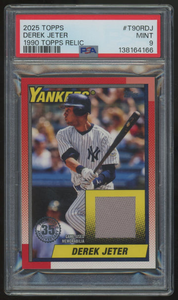 2025 Topps Derek Jeter 1990 Patch #T90R-DJ PSA 9