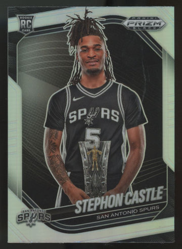 2024-25 Panini Prizm Black Stephon Castle RC Silver #96