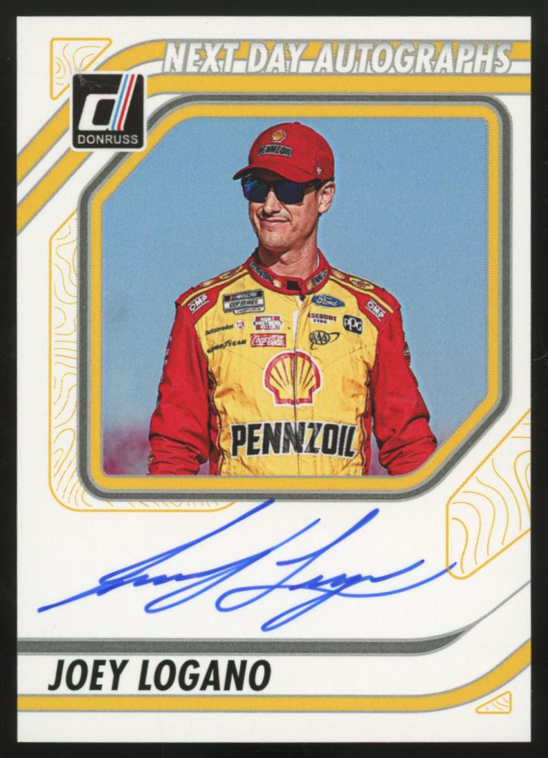 2026 Panini Donruss Joey Logano Next Day Autographs Auto #NDA-JLG