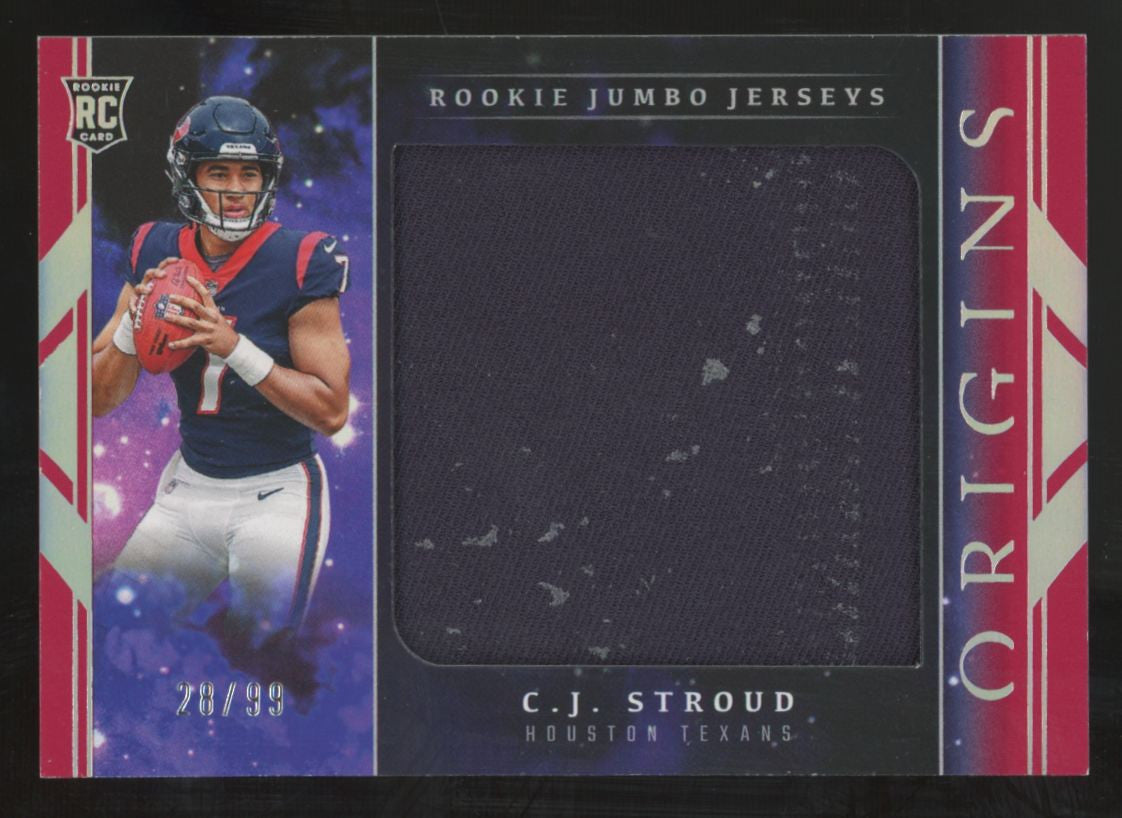 2023 Panini Origins C.J. Stroud RC Red Jumbo Patch /99 #RJJ-CS