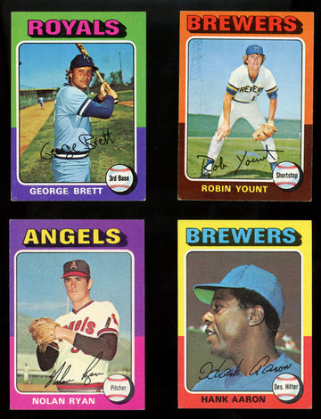 1975 Topps Baseball Complete Set 1-660 EX-MT Condition