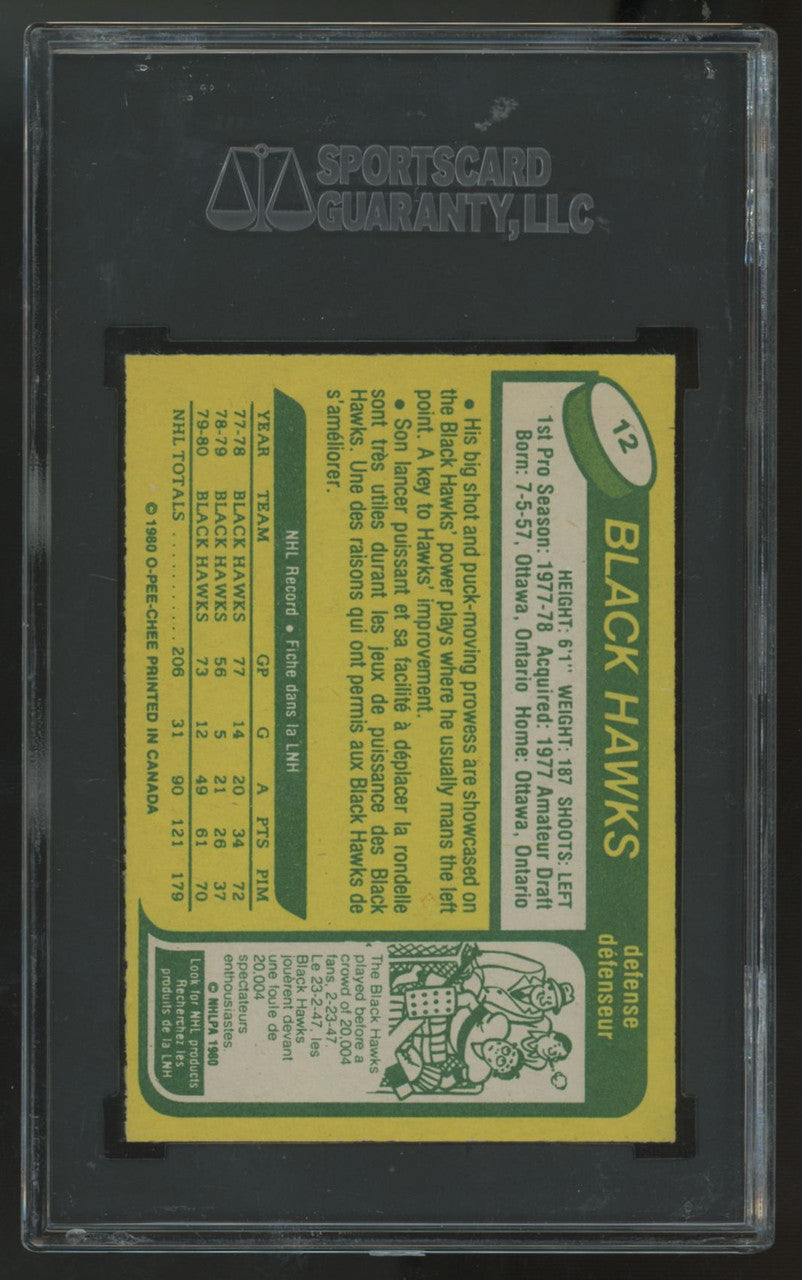 1980-81 O-Pee-Chee Doug Wilson #12 SGC 9
