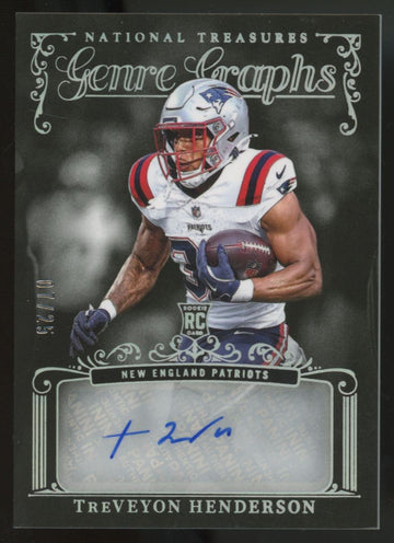 2025 National Treasures TreVeyon Henderson RC Genre Graphs Auto /25