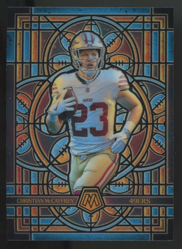 2025 Panini Mosaic Christian McCaffrey Stained Glass SSP #22