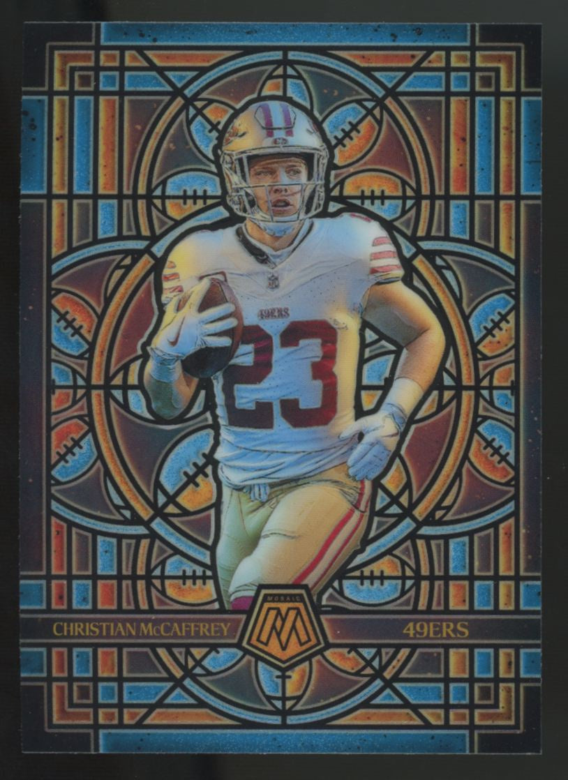 2025 Panini Mosaic Christian McCaffrey Stained Glass SSP #22
