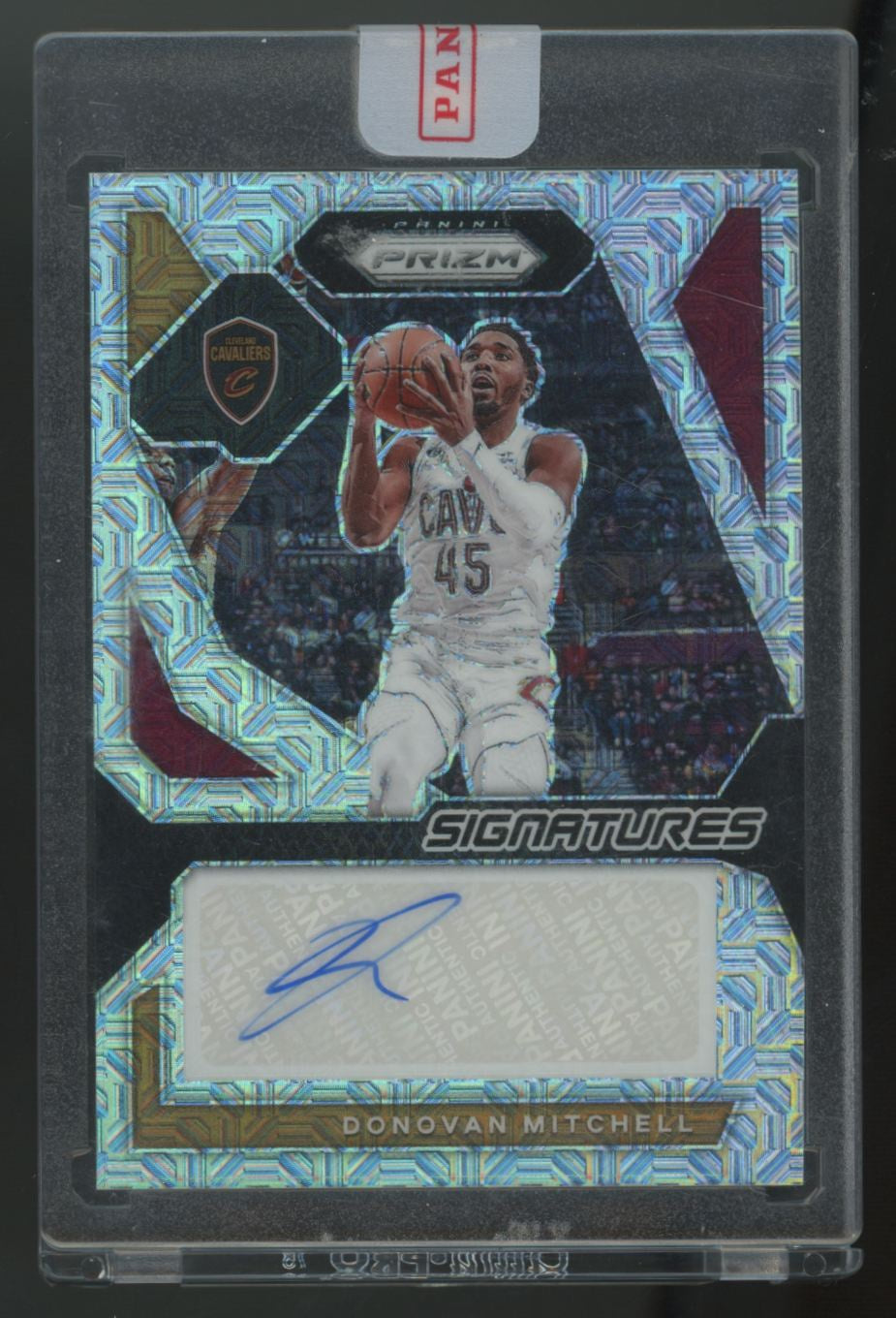 2023-24 Panini Prizm Donovan Mitchell Signatures Mojo Auto /25 #SIG-DON