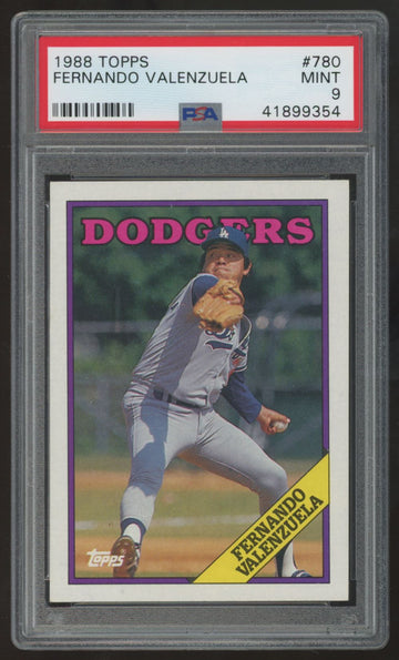 1988 Topps Fernando Valenzuela #780 PSA 9