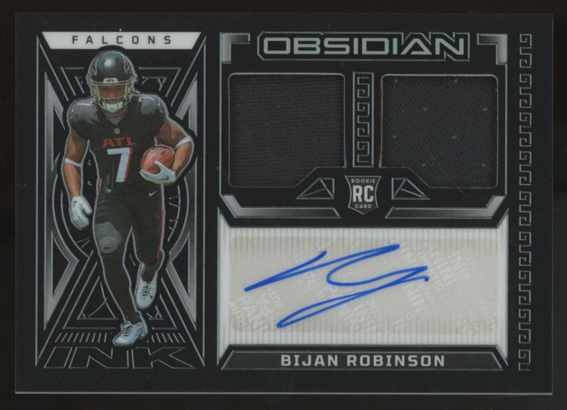 2023 Obsidian Bijan Robinson RC Ink Dual Patch Auto RPA /199 #RJI-BRO