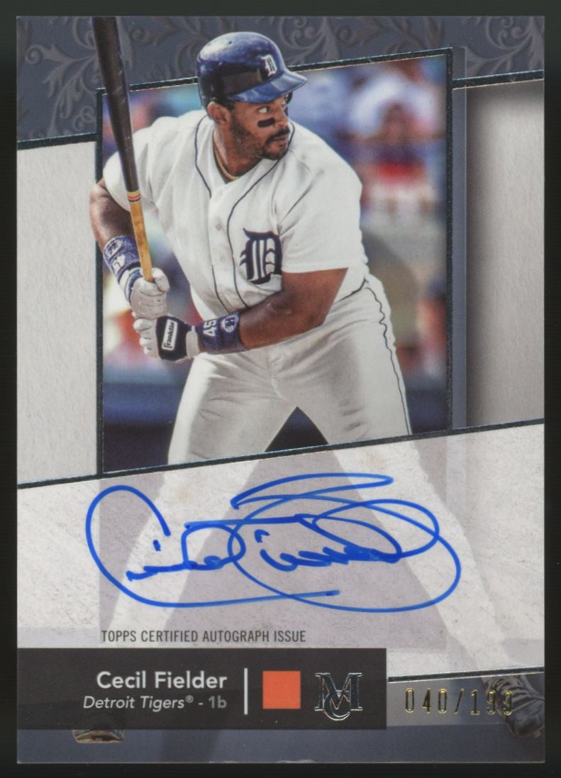 2024 Topps Museum Collection Cecil Fielder Archival Auto /199 #AA-CFI