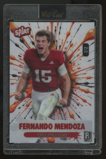 2026 Wild Card Splat Fernando Mendoza RC Orange /2 #SMB-0Bb5-FM10
