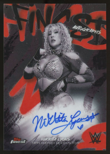 2025 Topps Finest WWE Nikkita Lyons Finest Autographs #FA-NKT