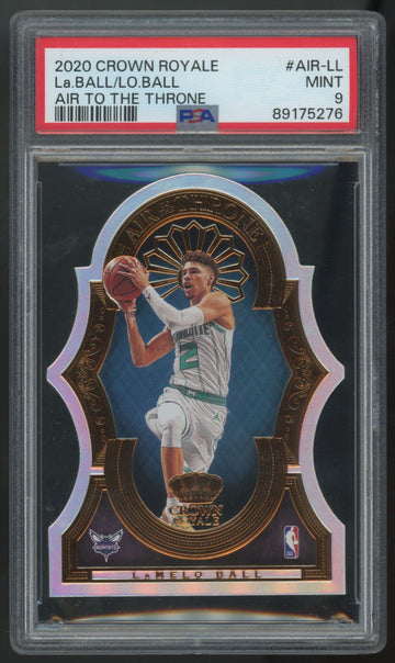 2020-21 Crown Royale LaMelo Ball/Lonzo Ball RC Air To The Throne /99 PSA 9