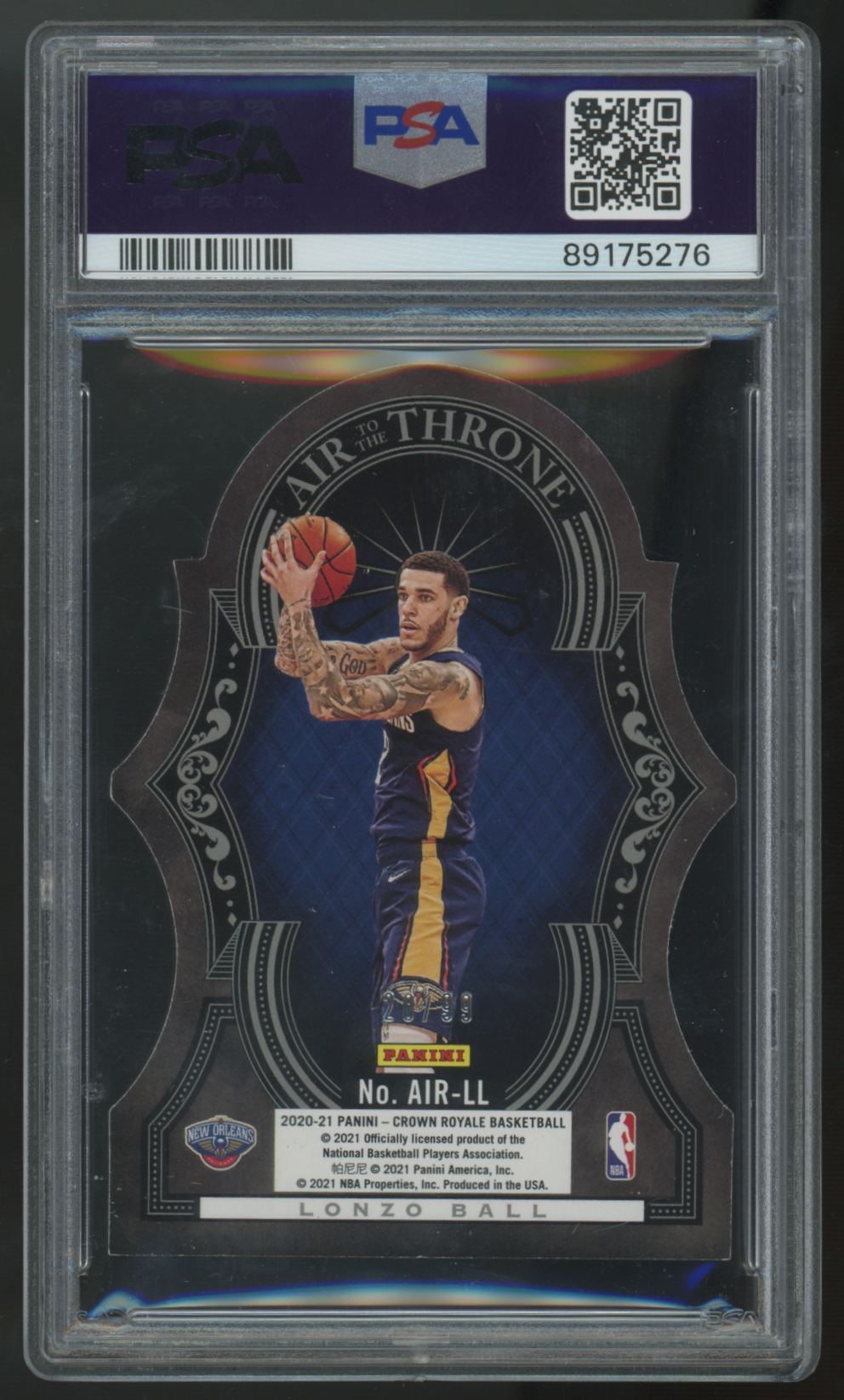 2020-21 Crown Royale LaMelo Ball/Lonzo Ball RC Air To The Throne /99 PSA 9