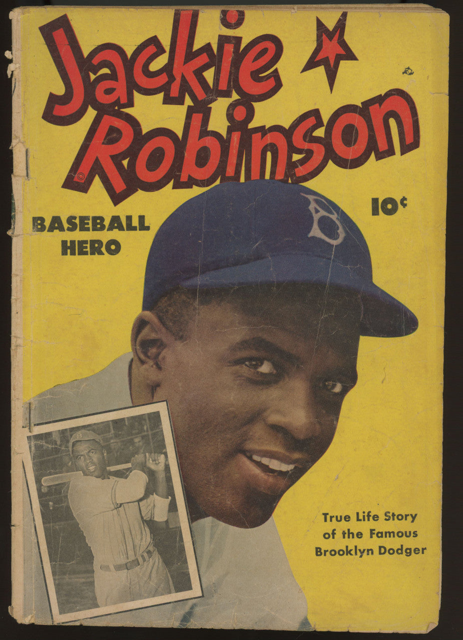 1949 Fawcett Jackie Robinson Baseball Hero Comic Book #1 Poor