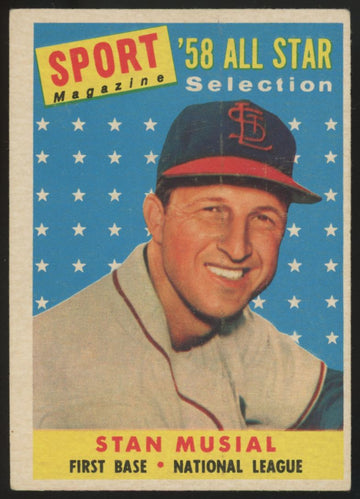 1958 Topps Stan Musial All Star #476 VG/EX "C"
