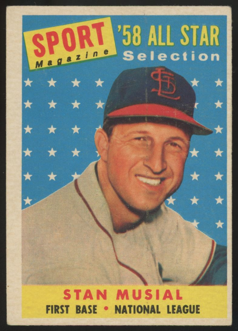 1958 Topps Stan Musial All Star #476 VG/EX "C"