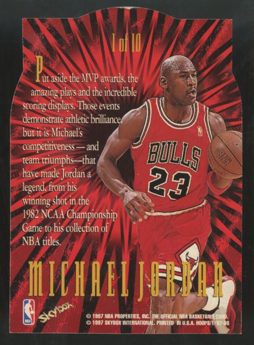 1997-98 Skybox NBA Hoops Michael Jordan HooperStars  #1